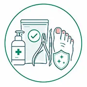 Igienă instrumentar sterilizat pedichiură